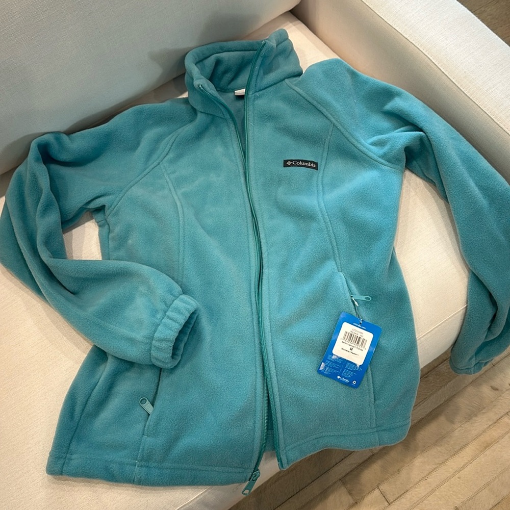 Columbia turquoise women’s fleece Benton Springs Full Zip